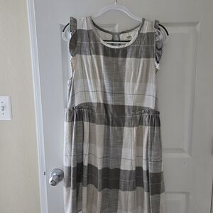 Plaid Sleeveless Dress